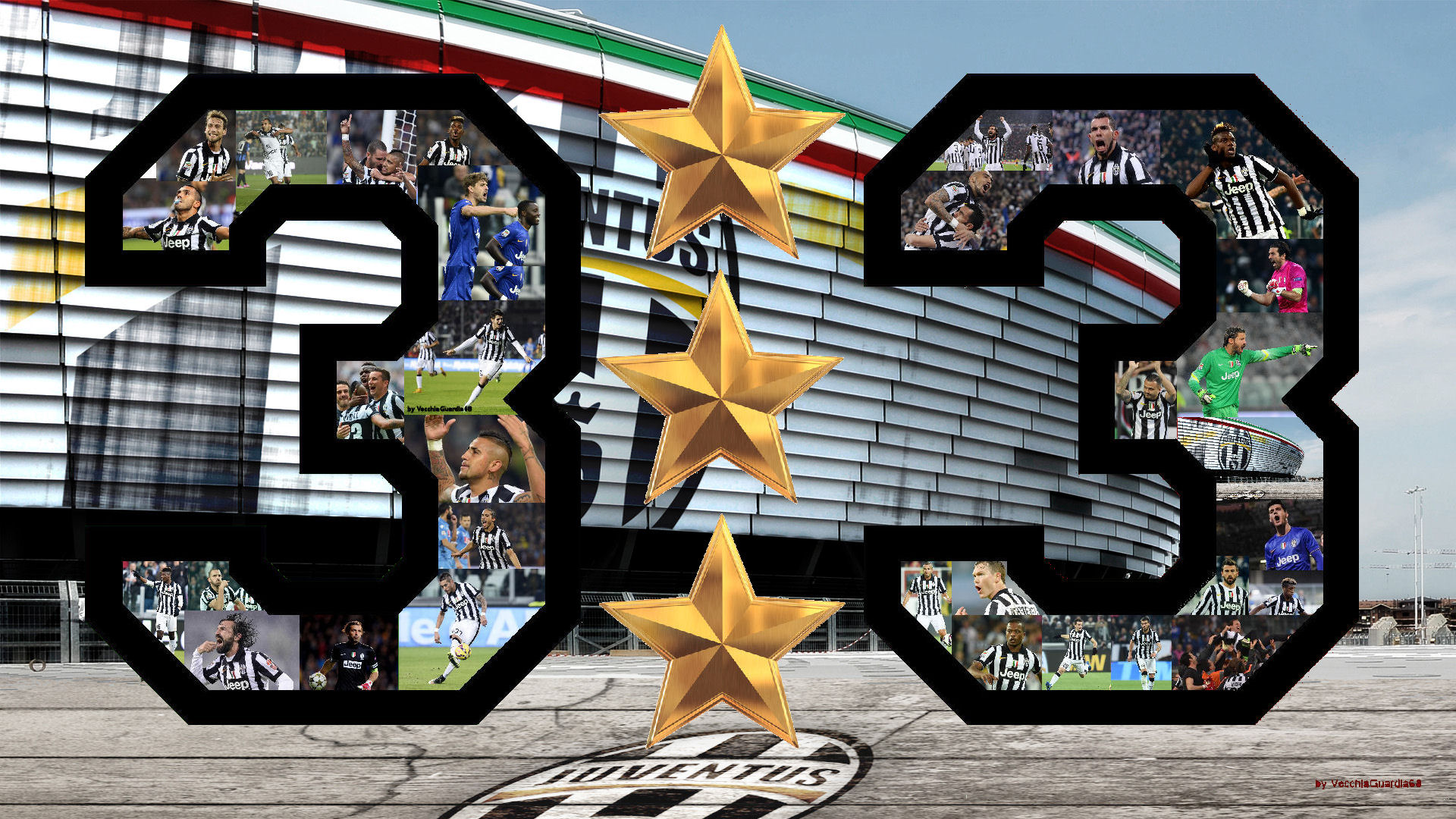 Juventus 33scudetto Wallpaper-4 - 33 Walkpaper - HD Wallpaper 
