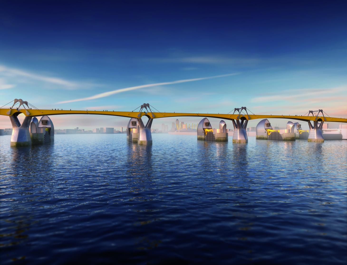 Thames Barrier Bridge - HD Wallpaper 