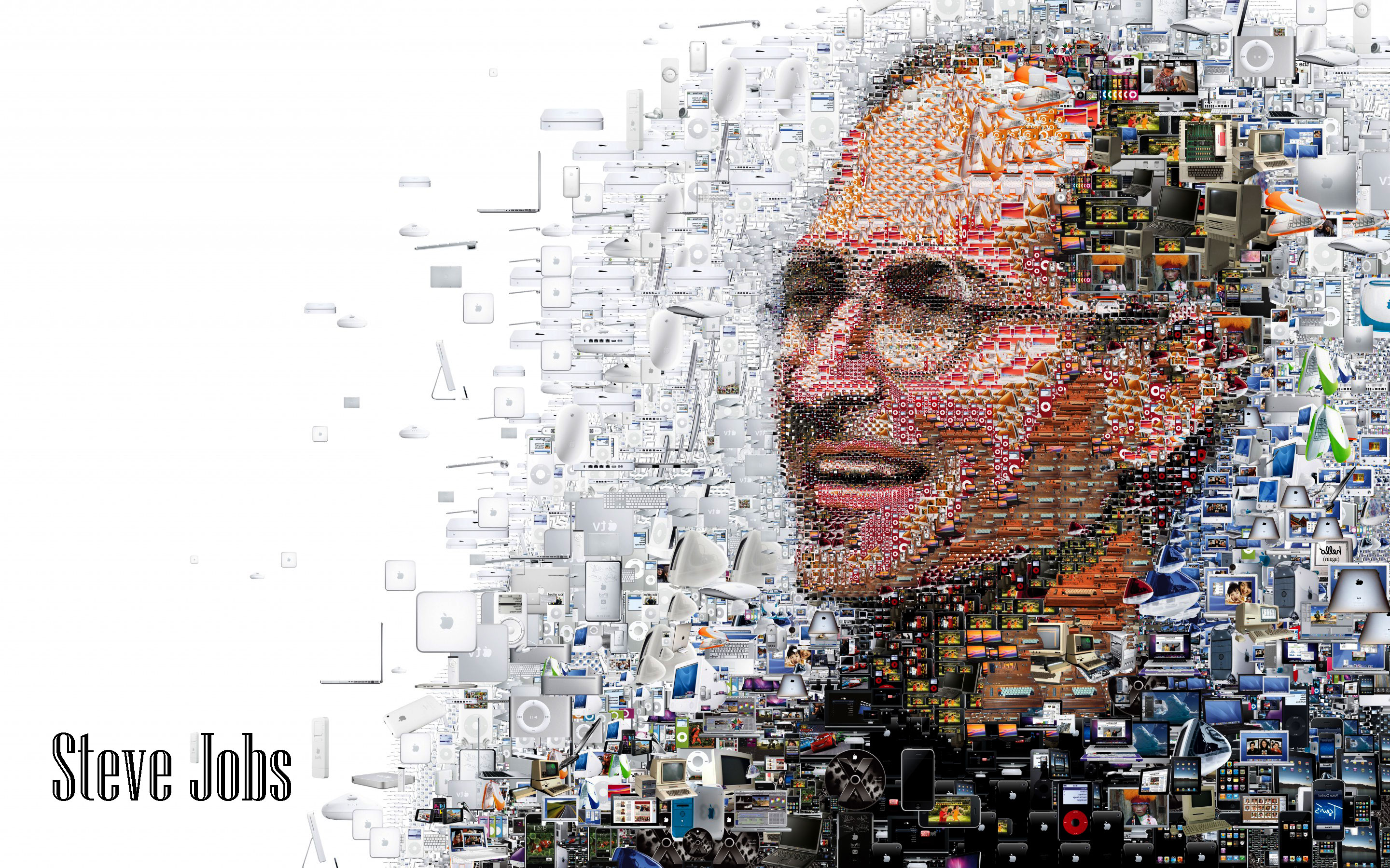 Steve Jobs Mosaic x1800 Wallpaper Teahub Io