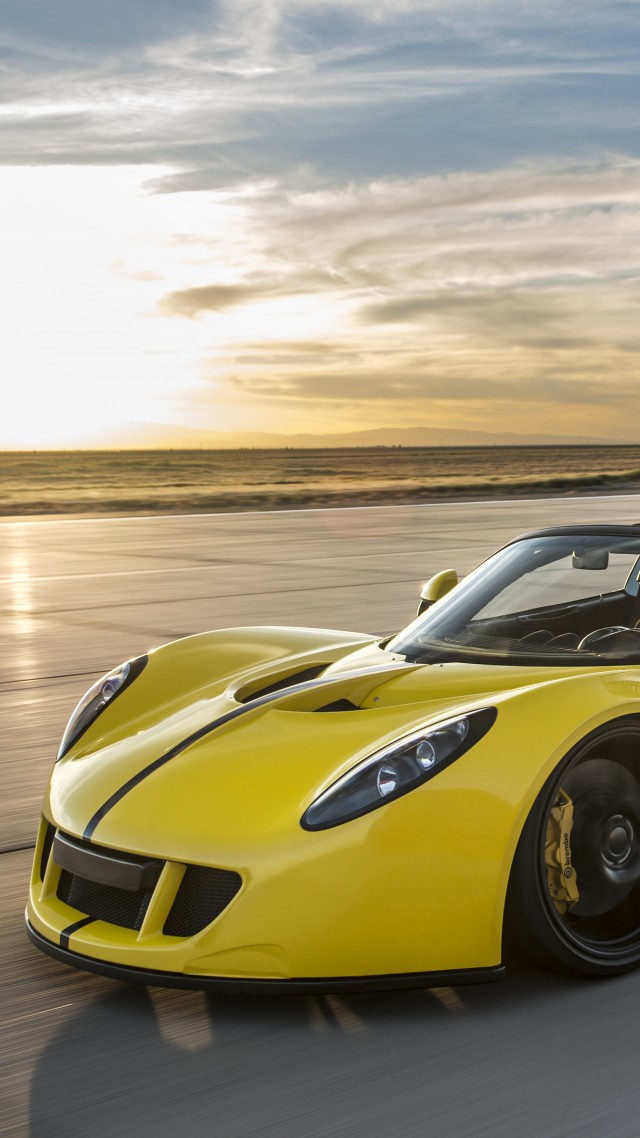 Hennessey Venom Gt Spyder, Yellow, Flag Usa, Sport - Hennessey Venom Gt Roadster - HD Wallpaper 