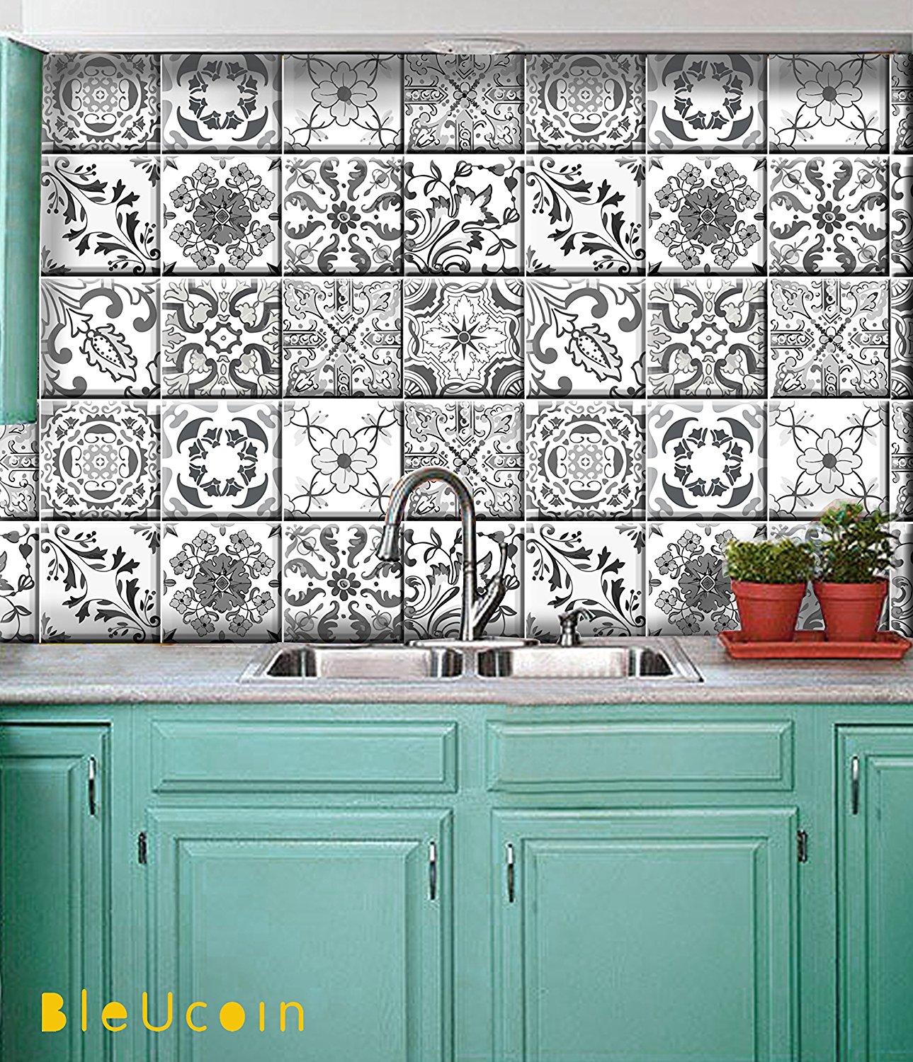 Grey Portugal Kitchen Tiles - Portuguese Tile Kitchen Backsplash ...