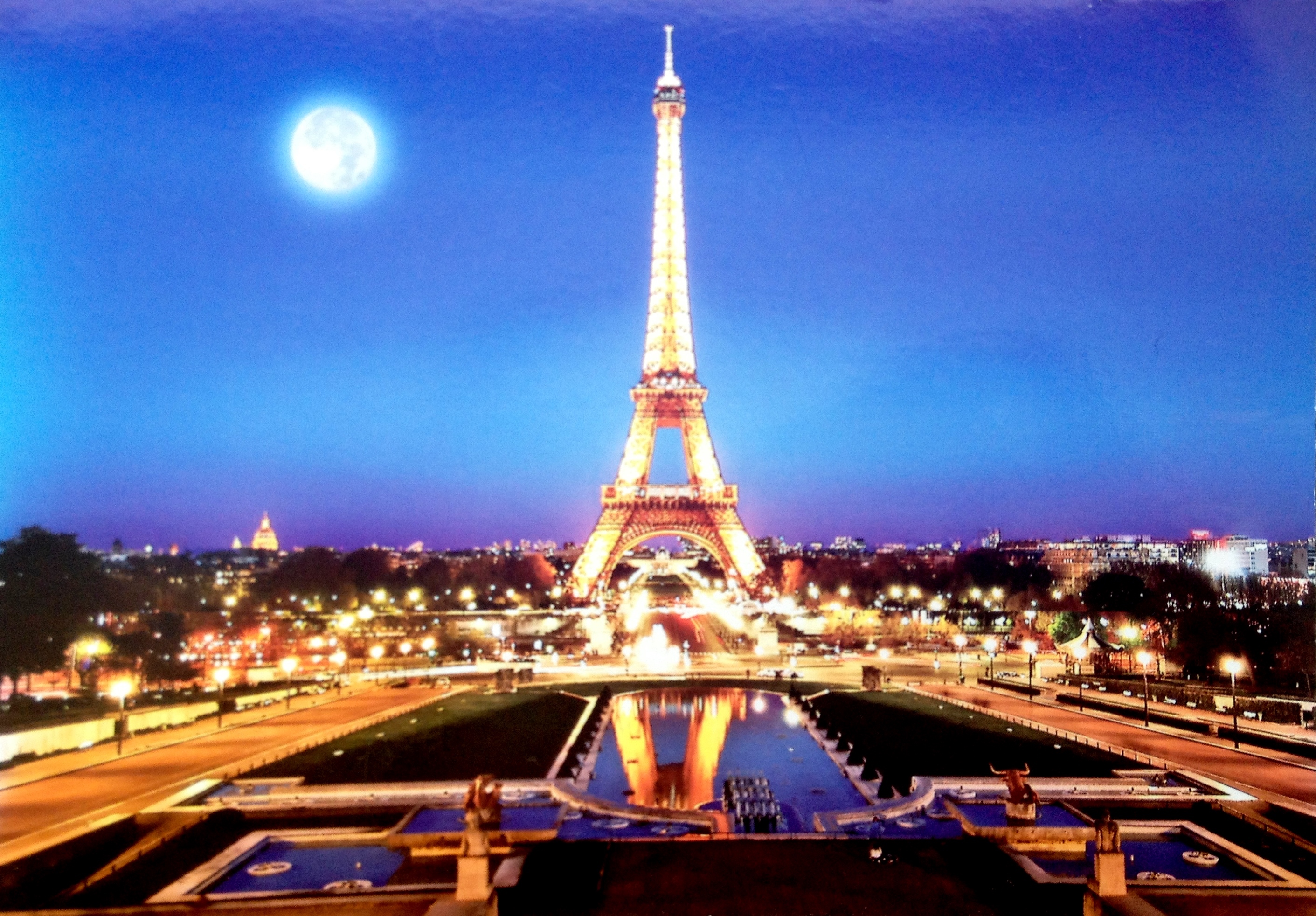 Eiffel Tower At Night Wallpaper - Frankrijk Eiffeltoren - HD Wallpaper 