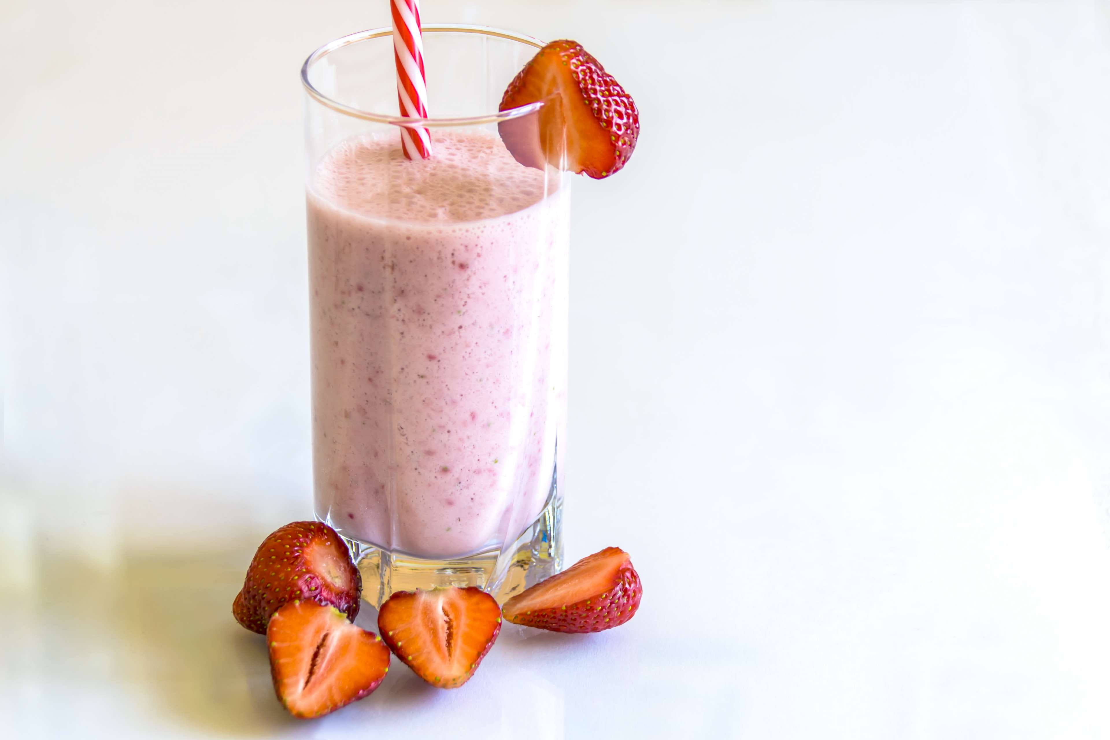 Smoothie De Fresa Con Avena - HD Wallpaper 