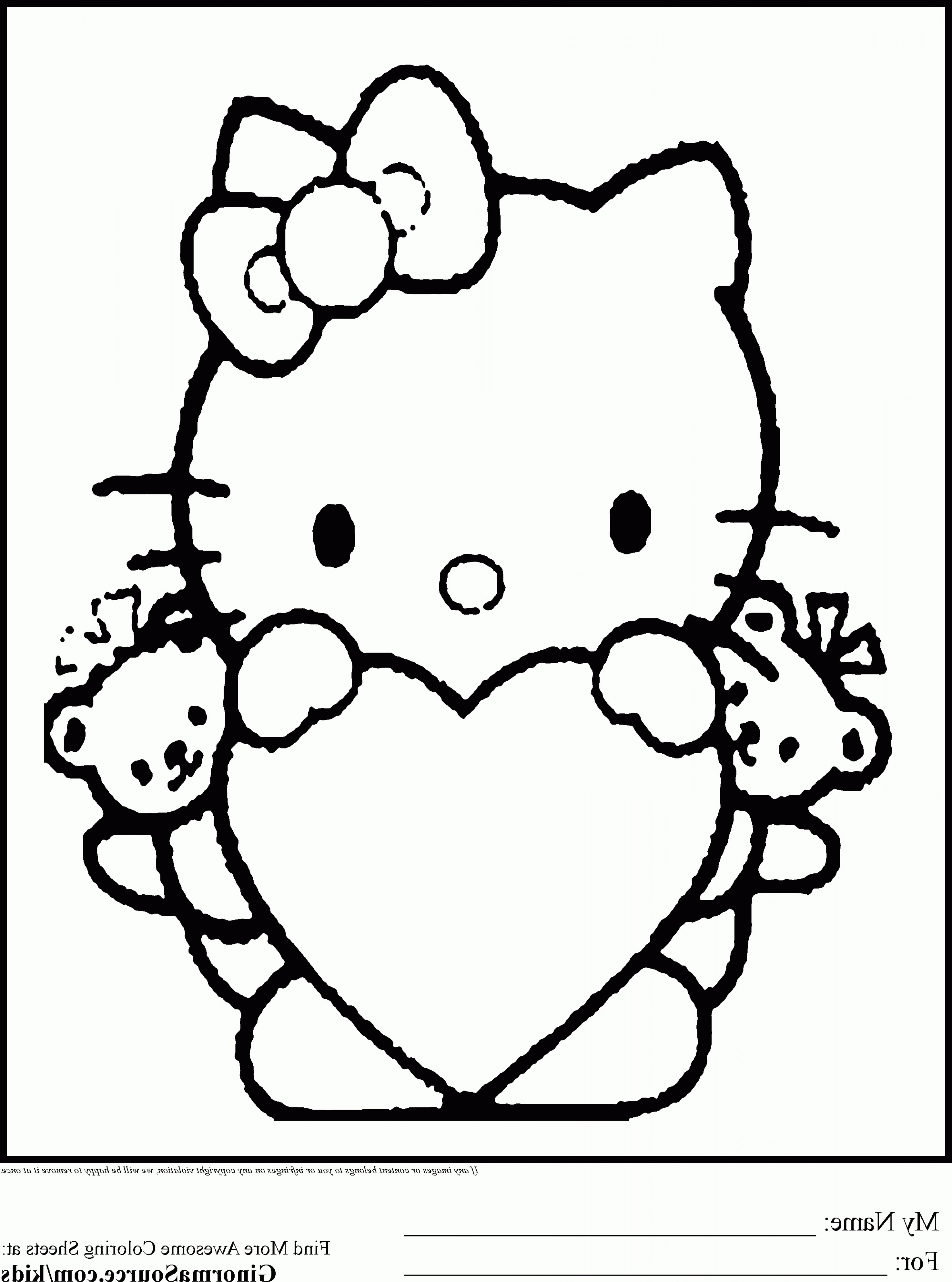 Valentine Clip Art Black And White Hello Kitty - Hello Kitty Clipart ...