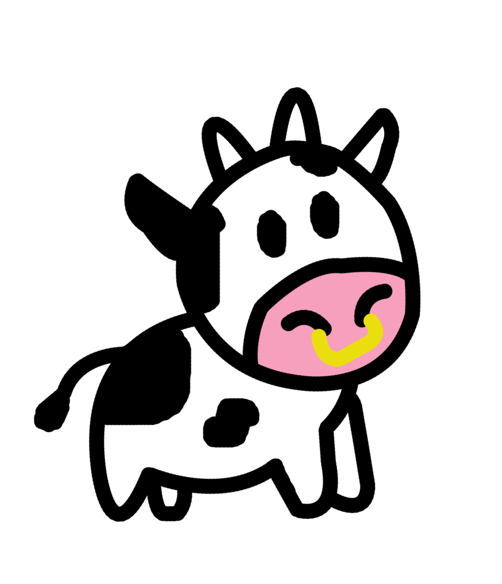 Images For Cute Animated Cows Cow Cartoon Png 1024x1190 Wallpaper Teahub Io