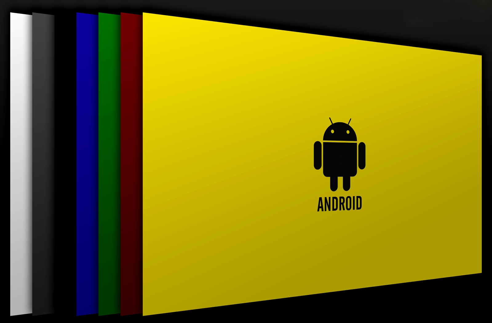 New Android Yellow Background Wallpaper For Android - Illustration - HD Wallpaper 