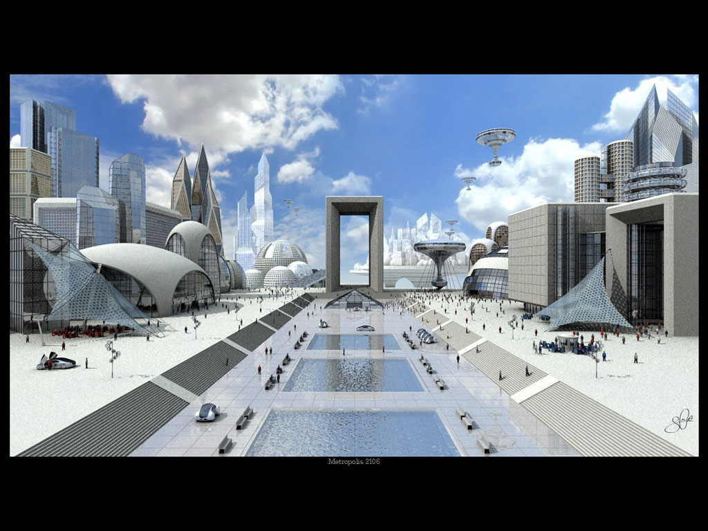 Future Utopian Society - HD Wallpaper 