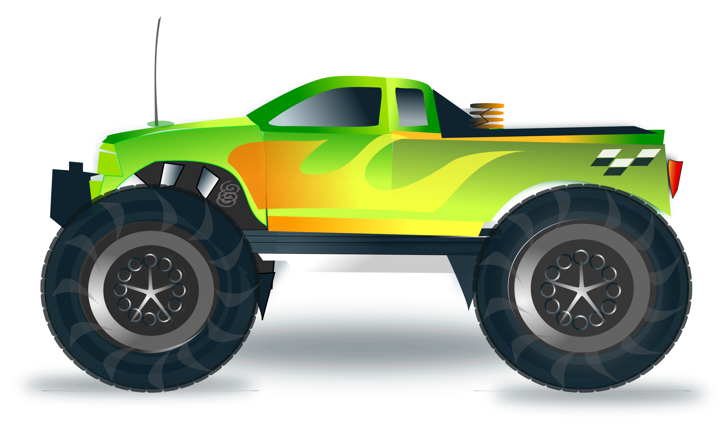 Monster Truck Cartoon Clipart 2400x1427 Wallpaper Teahub Io