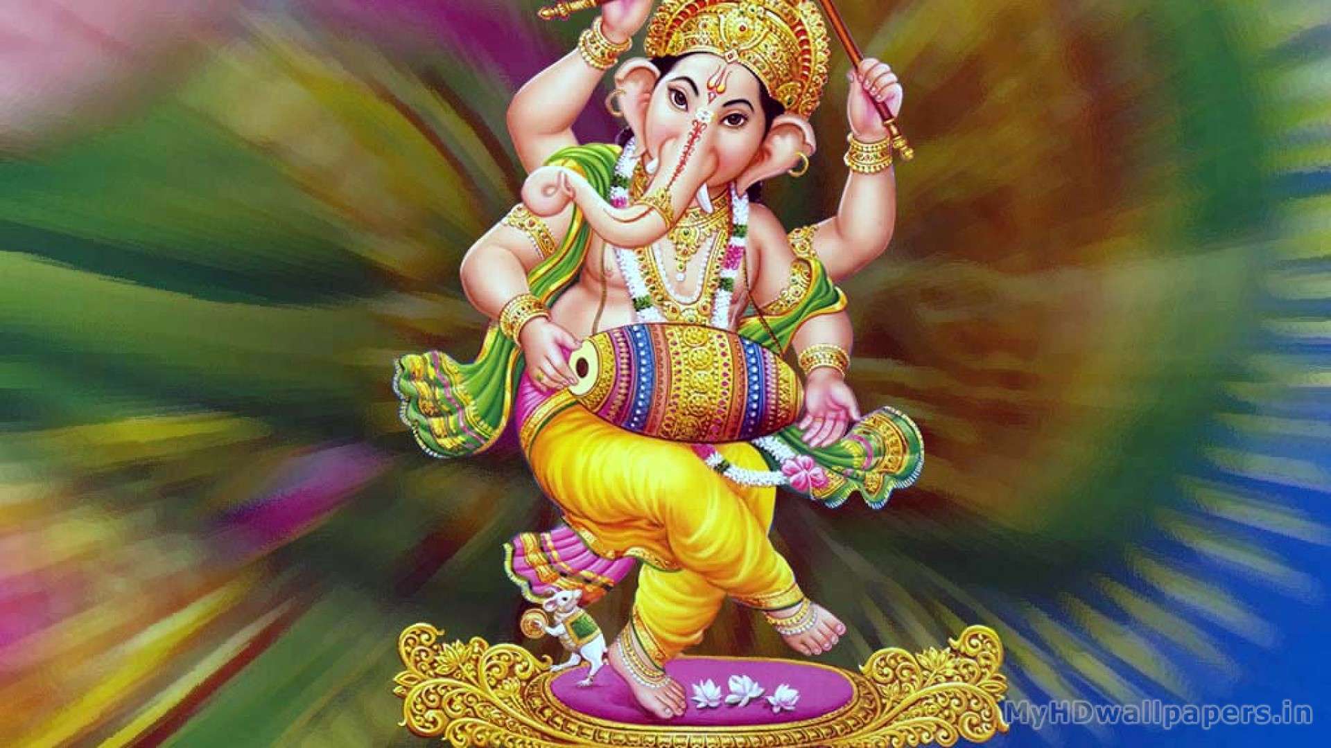 Dancing Ganesha Wallpaper - Ganesh Photos All - HD Wallpaper 