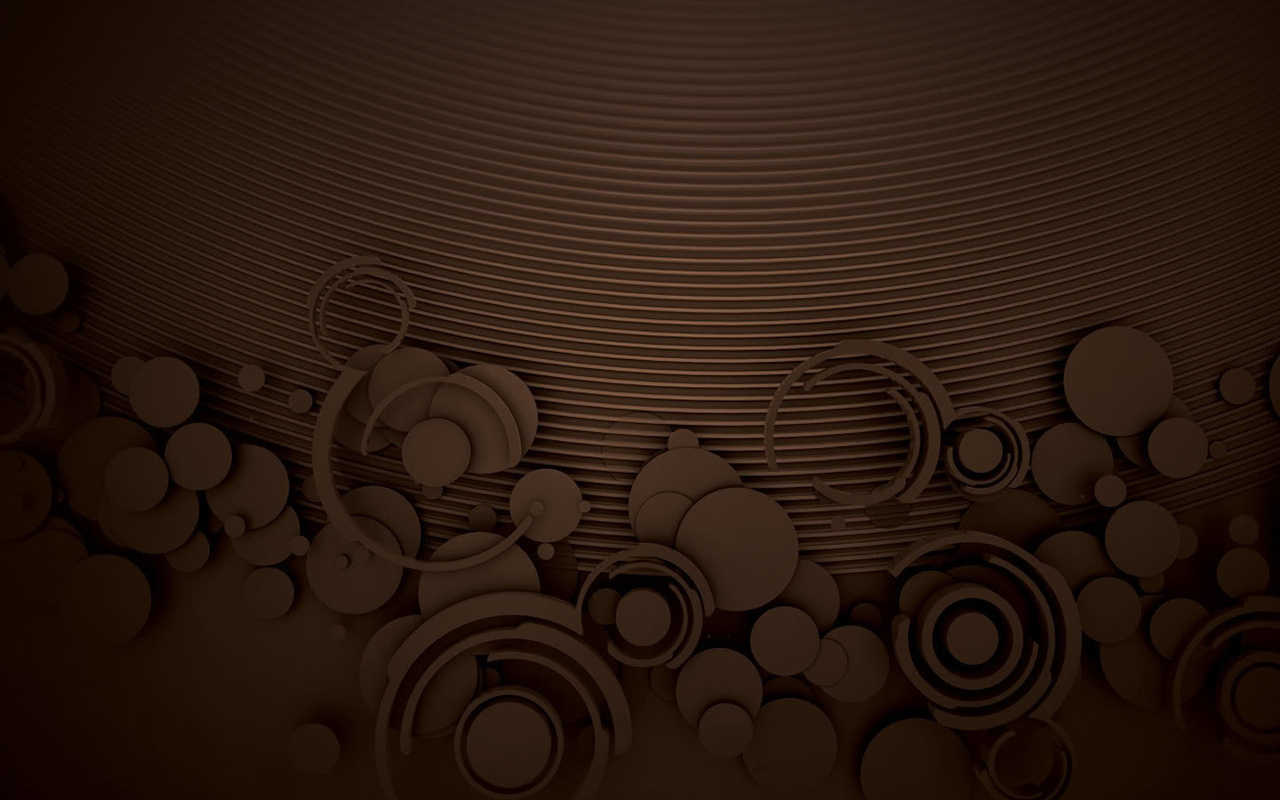 Chocolate Circles Pattern Backgrounds - Circle - HD Wallpaper 