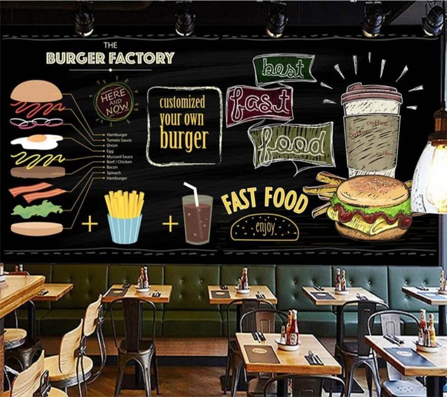 Fast Food Restaurant Background - 900x800 Wallpaper 
