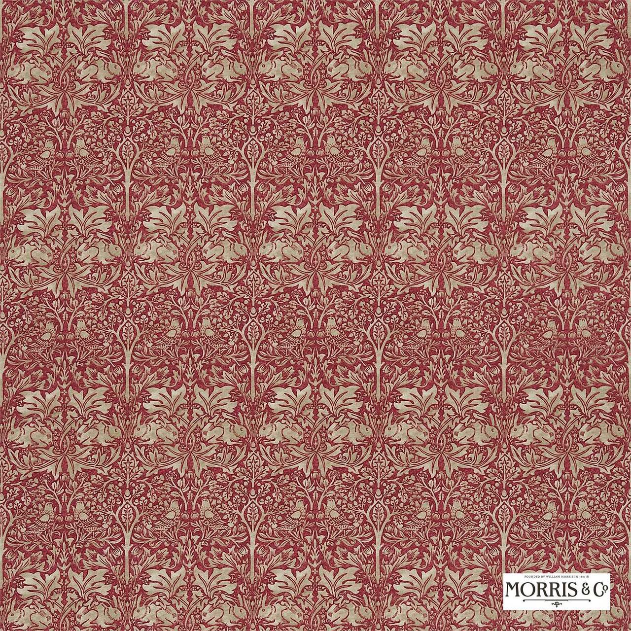 Red William Morris Fabric 1280x1280 Wallpaper Teahub Io