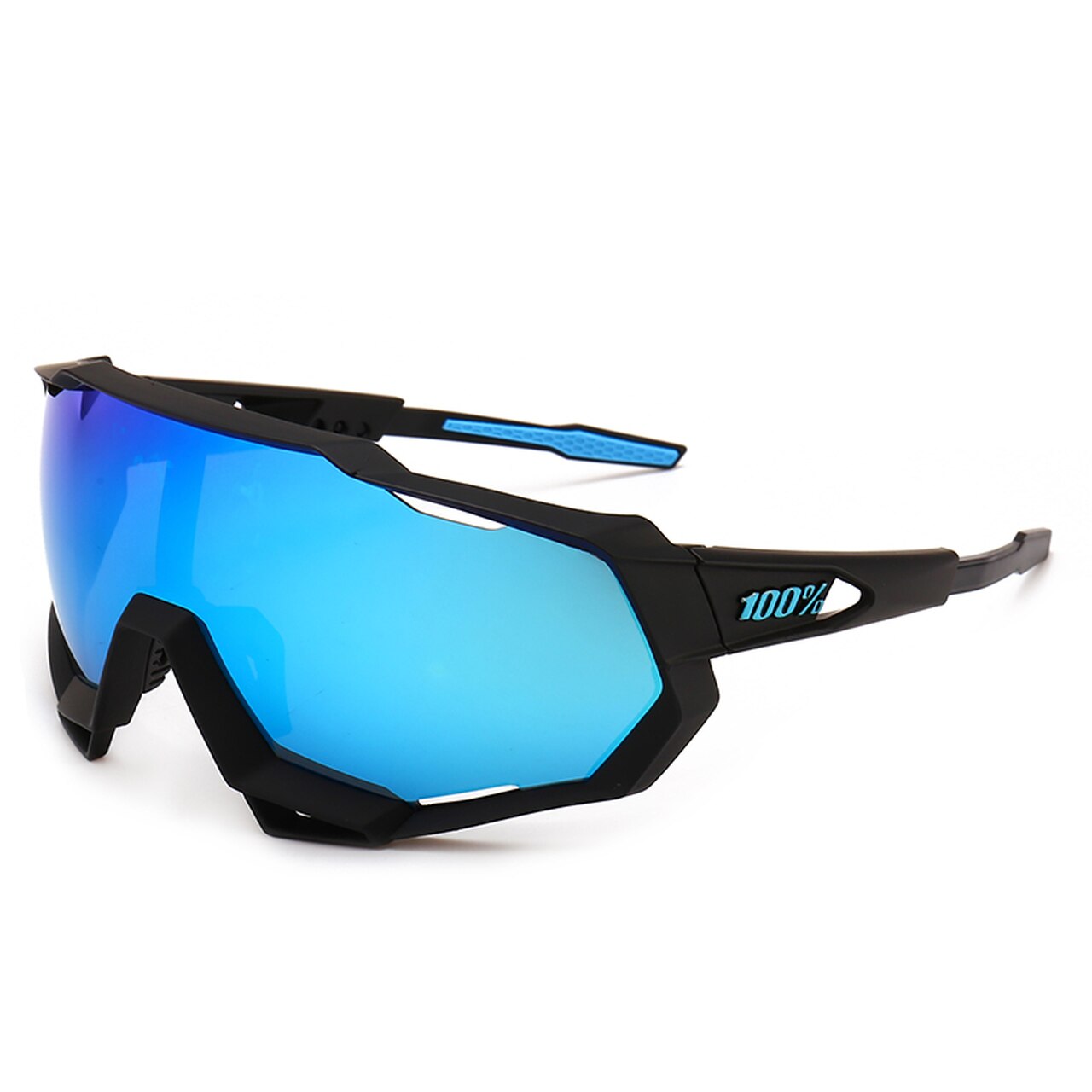 100% Cycling Glasses Blue - HD Wallpaper 