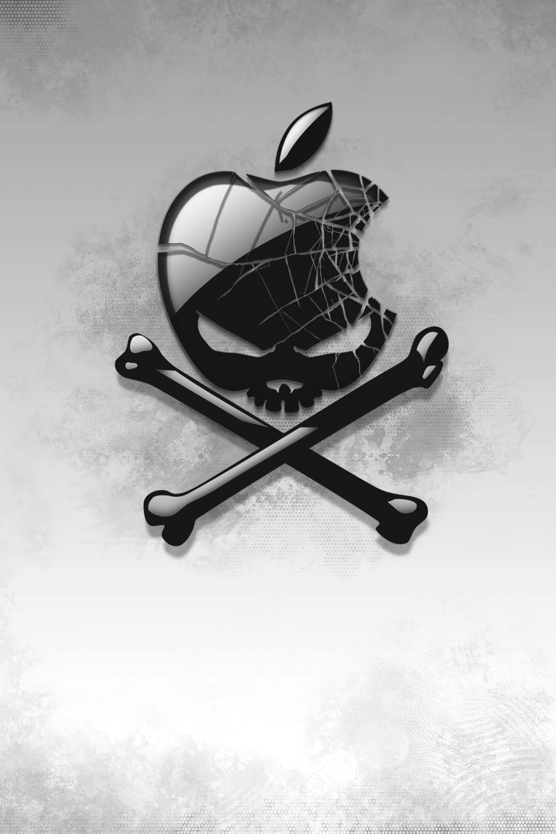 Wallpaper Black Apple Bones Skull Fond D Ecran Tete De Mort 800x10 Wallpaper Teahub Io