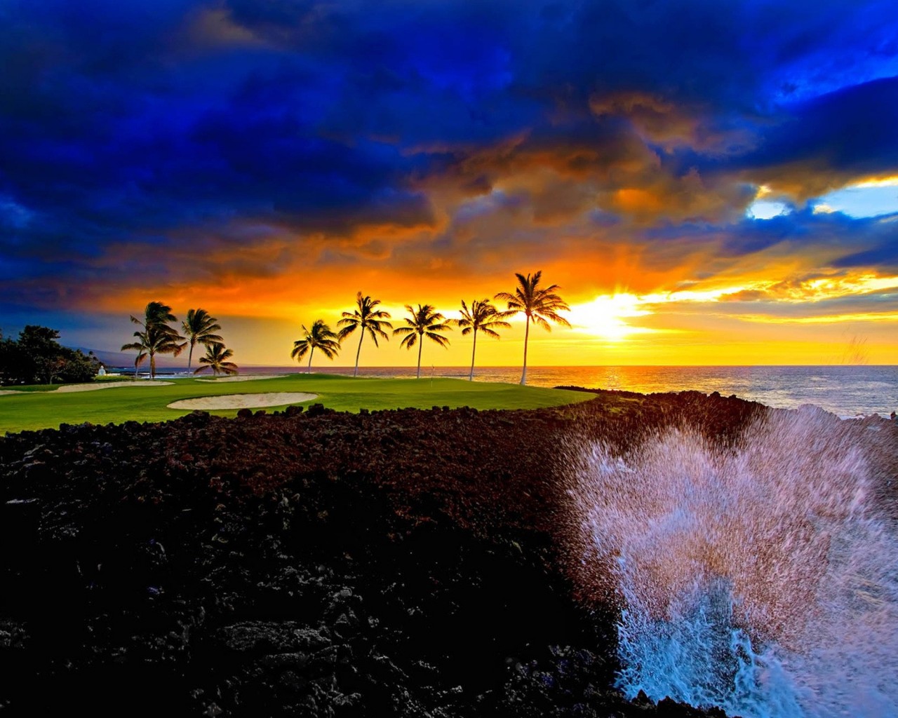 Hawaii Golf Course Hd - 1280x1024 Wallpaper - teahub.io