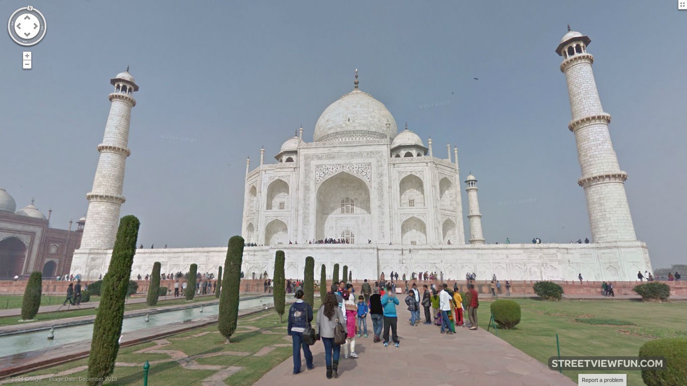 Taj Mahal Street View - Taj Mahal - HD Wallpaper 