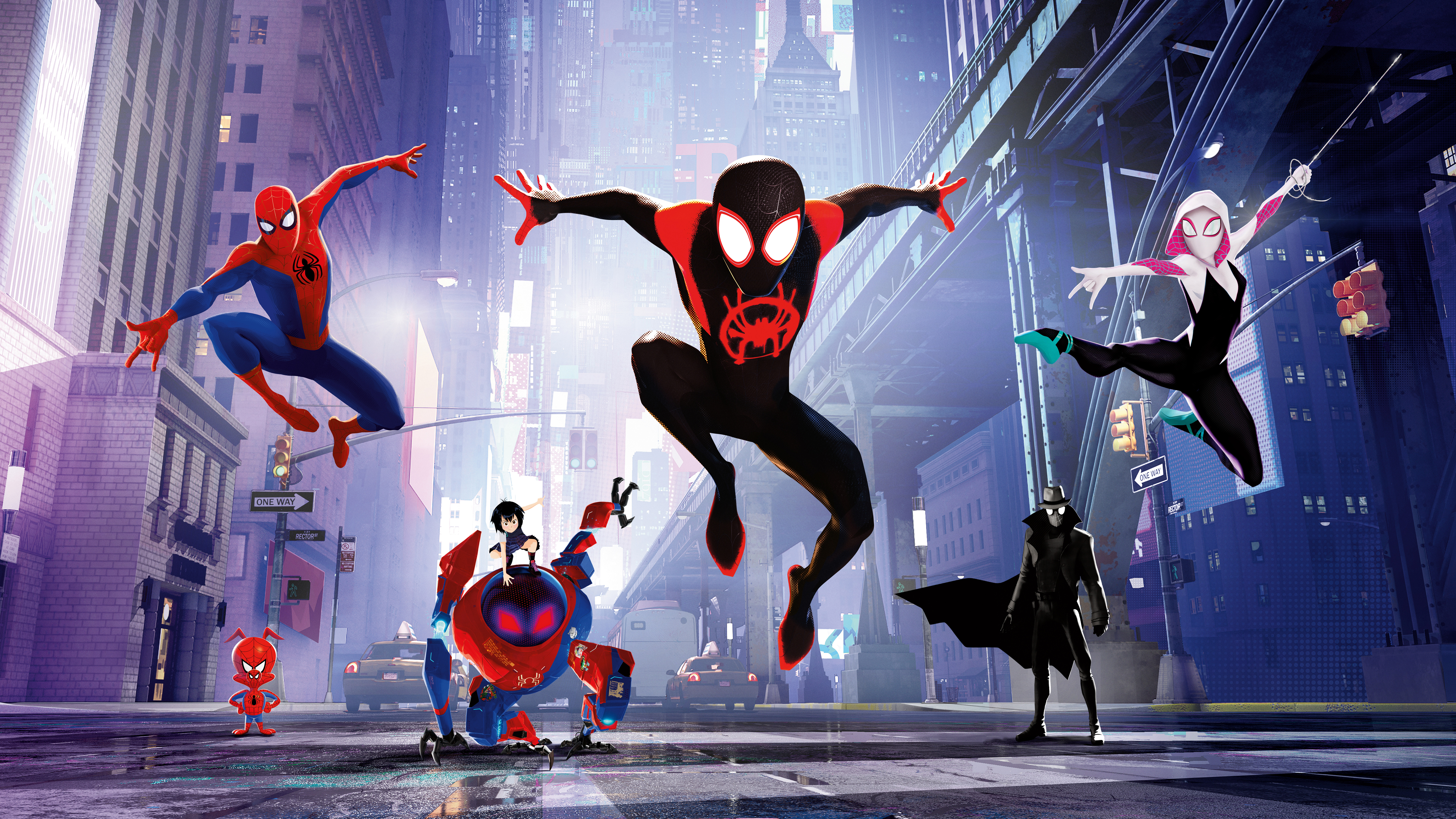 Spider Man Into The Spider Verse 4k 7680x43 Wallpaper Teahub Io