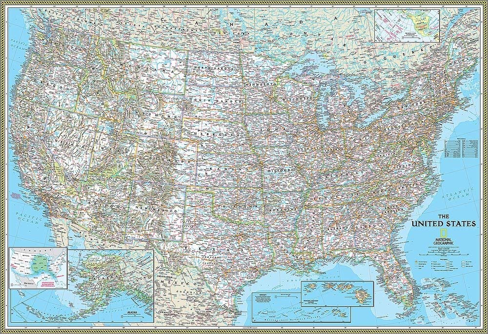 America Map Classic Map - 1000x684 Wallpaper - teahub.io