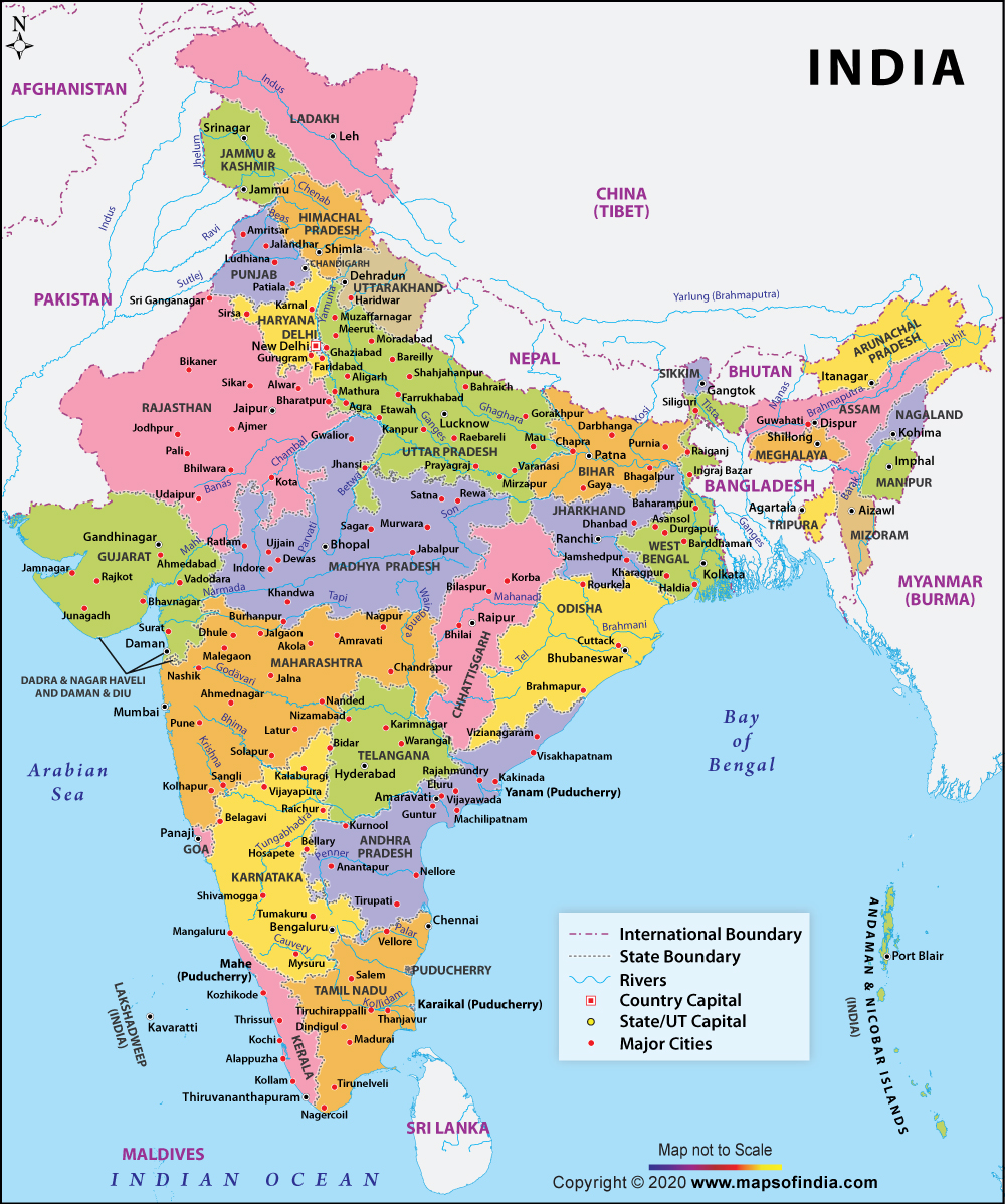 Maps Of India Download Large Color Map Of India - Atlas - 1000X1198 Wallpaper - Teahub.io