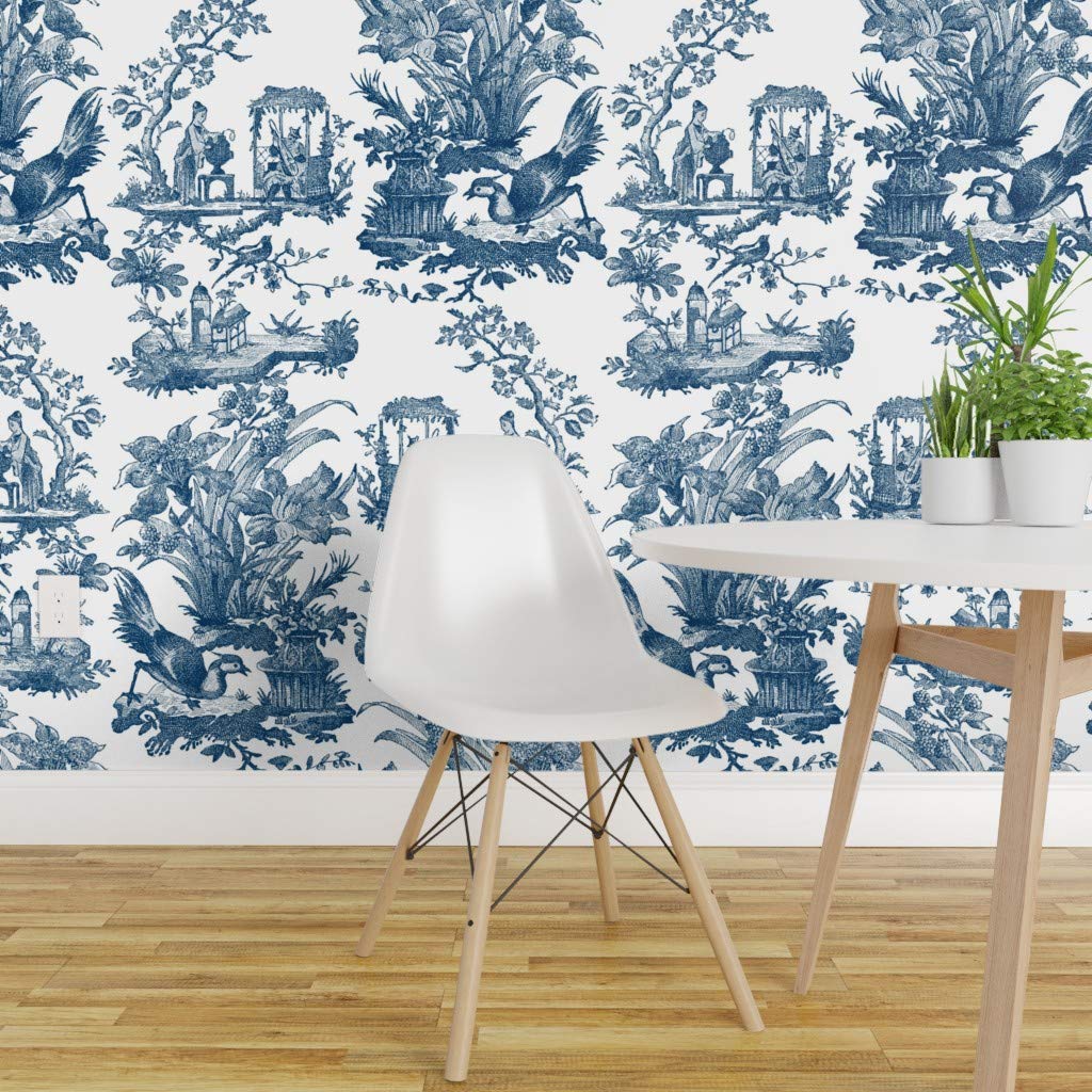 Black And White Chinoiserie Toile Fabric - 1024x1024 Wallpaper - Teahub.io