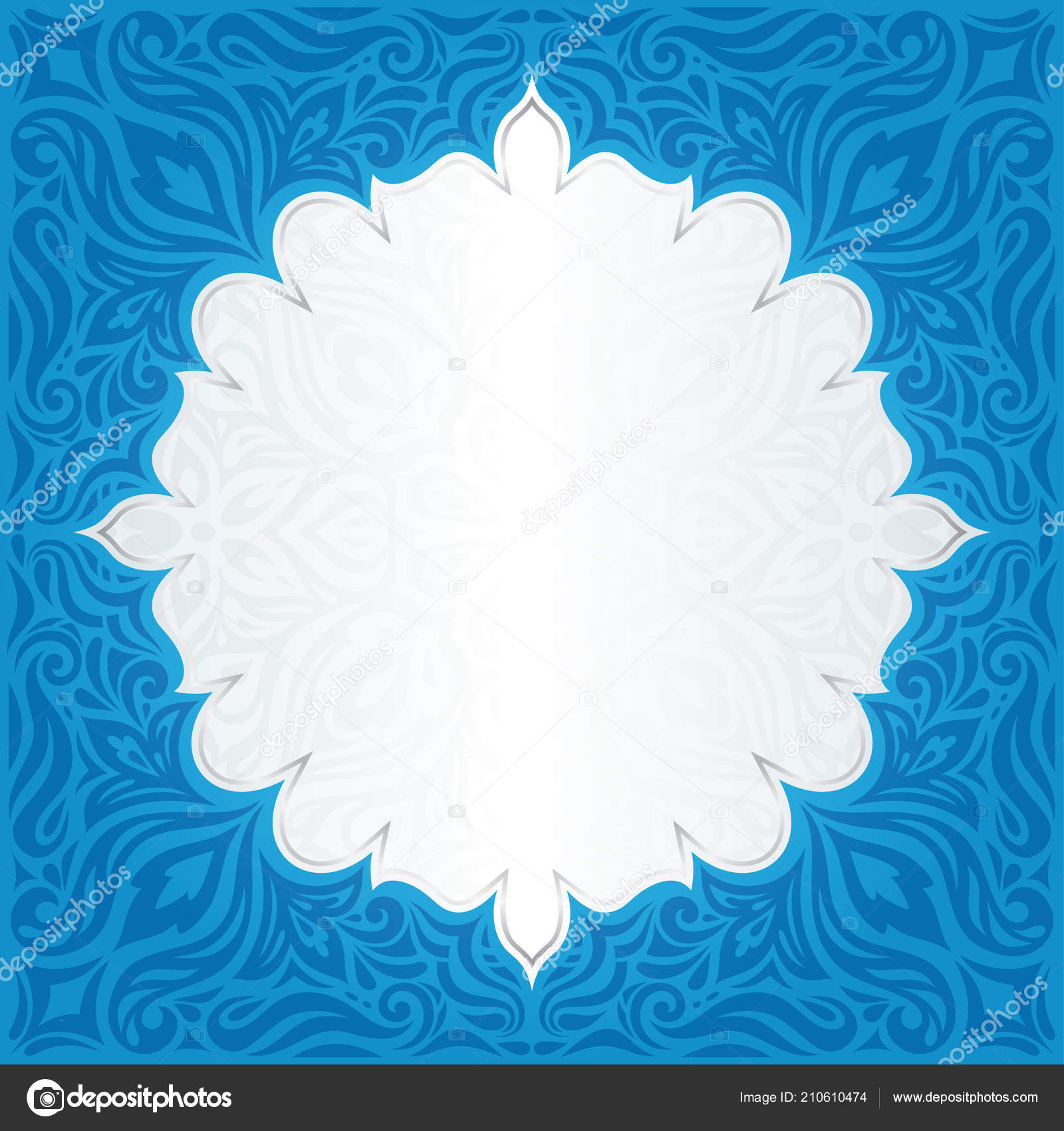 Blue Mandala Design Background - 1600x1700 Wallpaper 