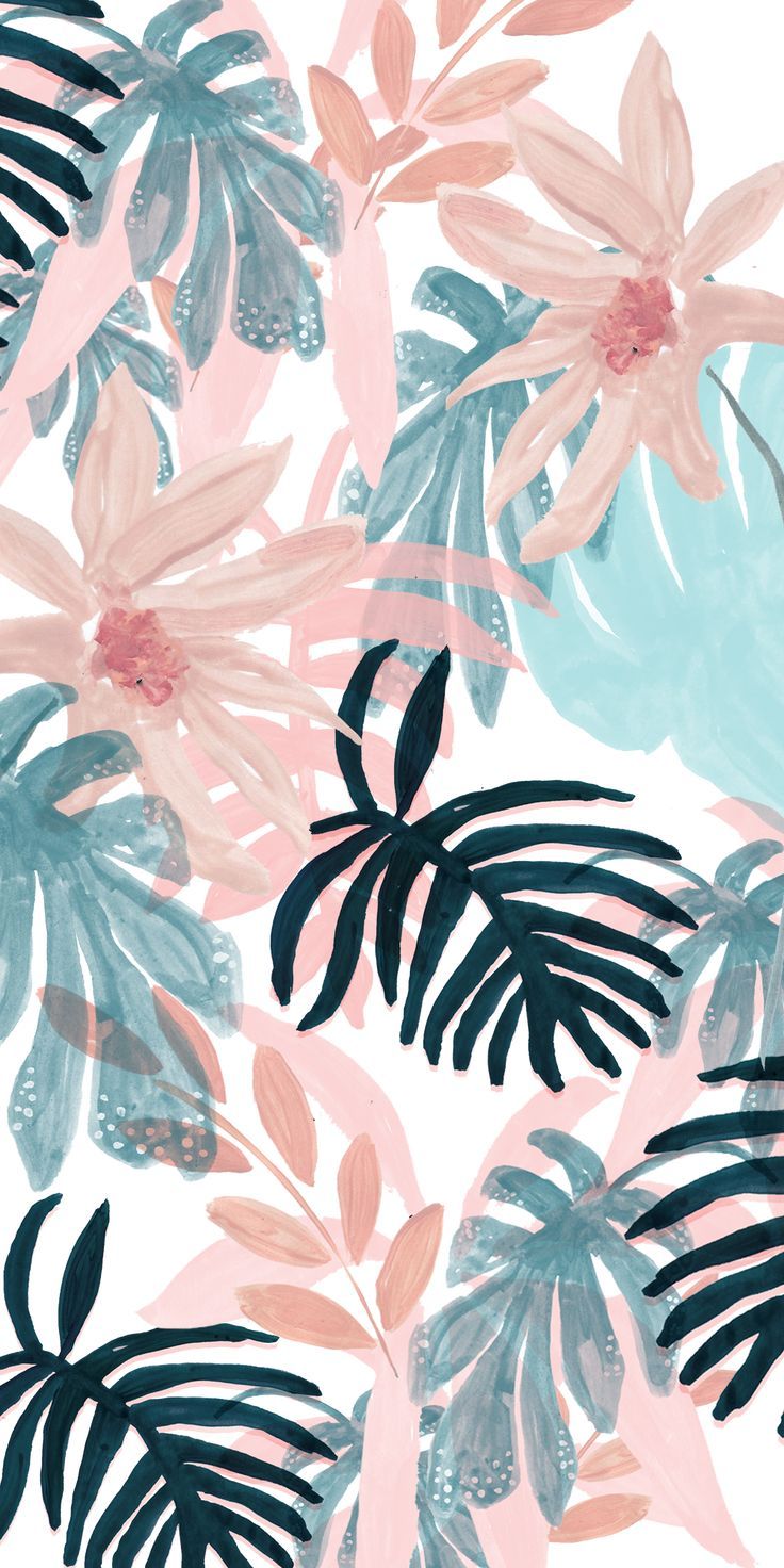 Pastel Floral Wallpaper Iphone - 736x1472 Wallpaper - teahub.io