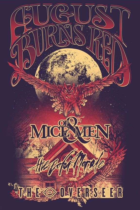 August Burns Red Tour Poster 576x864 Wallpaper teahub.io