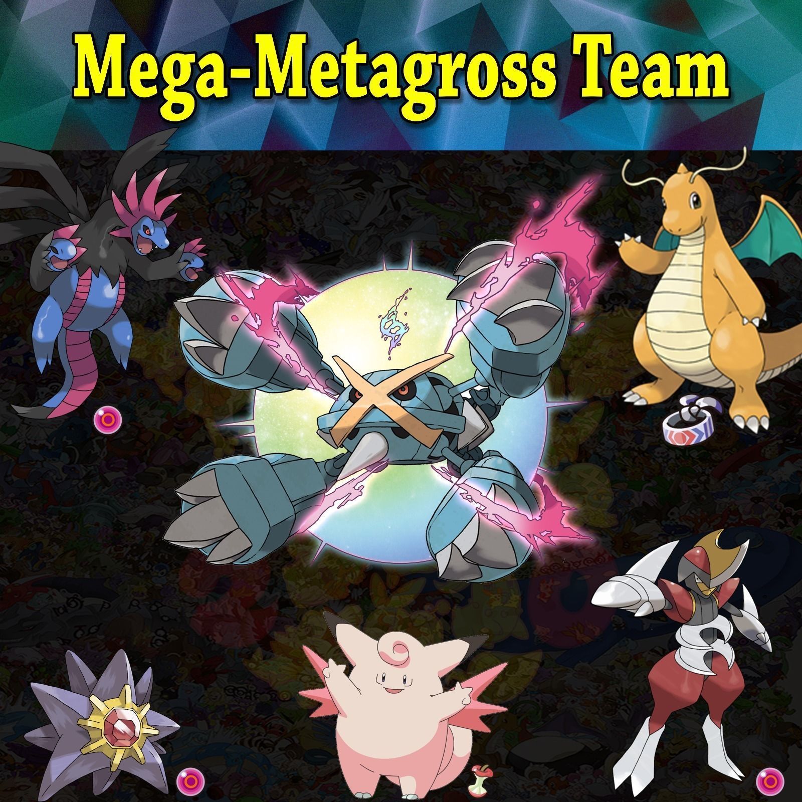 Mega Metagross Team 1600x1600 Wallpaper Teahub Io