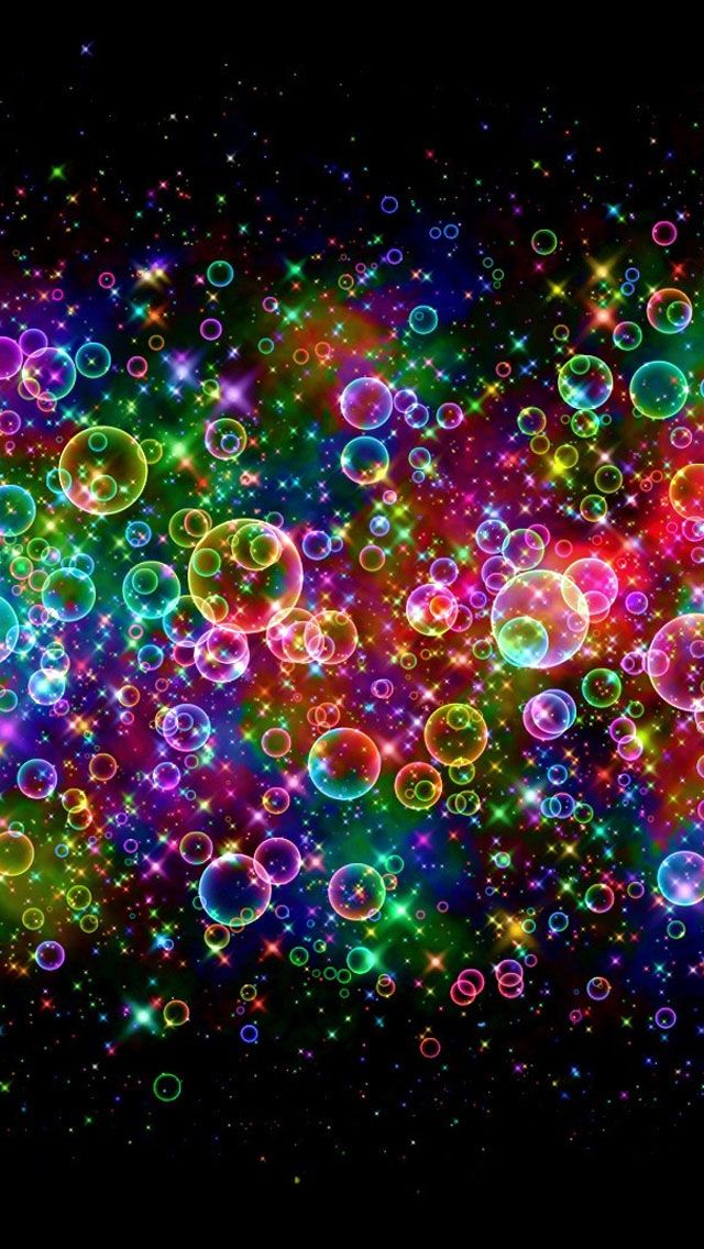 Stunning Neon Wallpaper - Cute Bubble Backgrounds - HD Wallpaper 