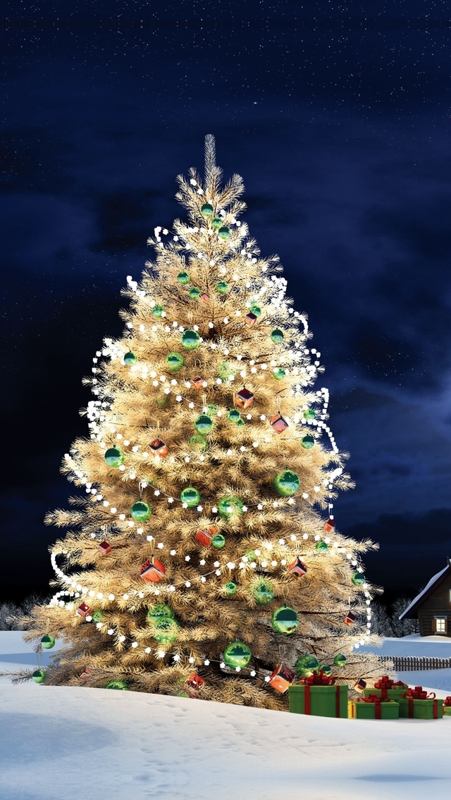 Iphone Backgrounds Christmas Trees - 640x1136 Wallpaper - teahub.io