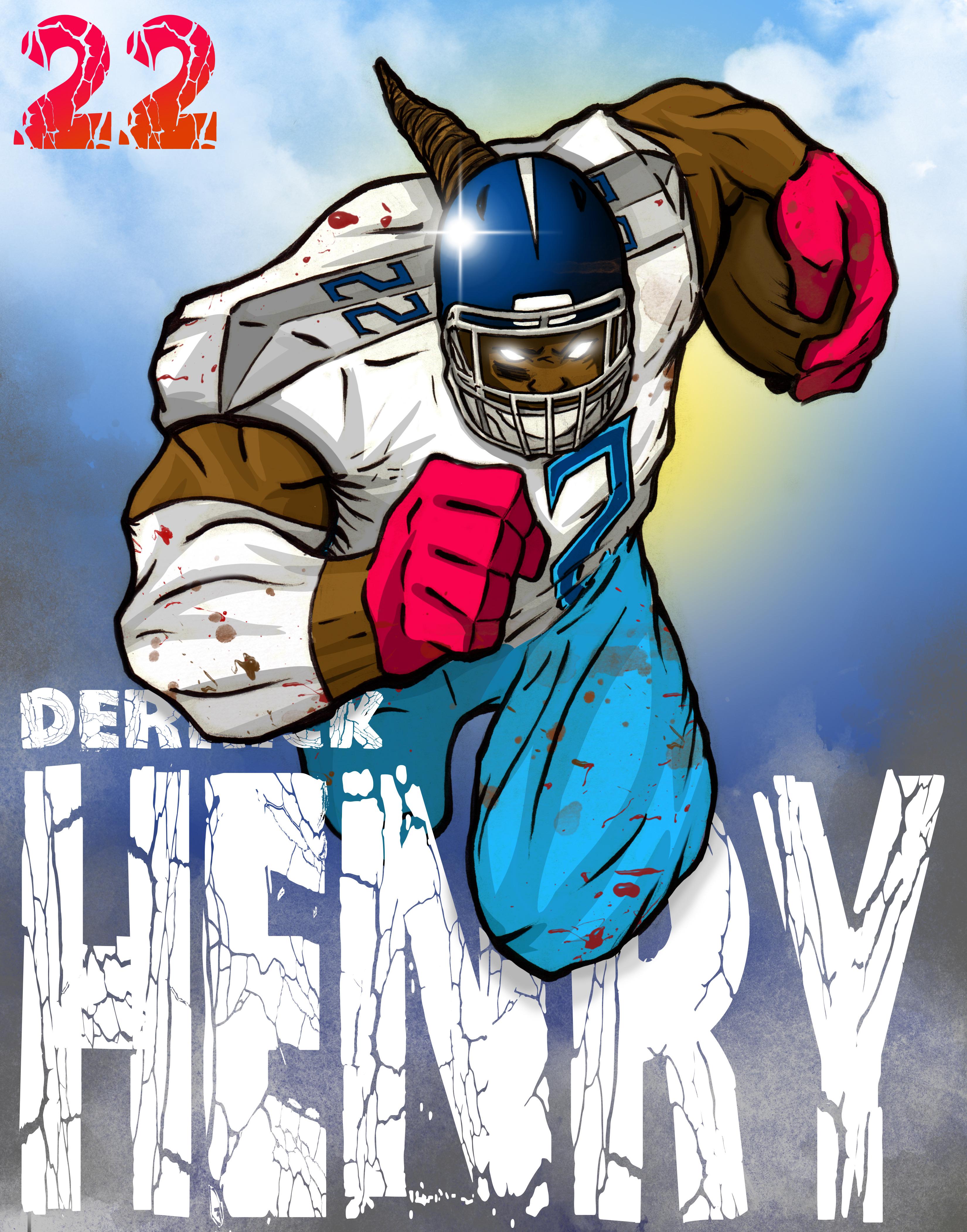 Download Cartoon Derrick Henry - Teahub.io