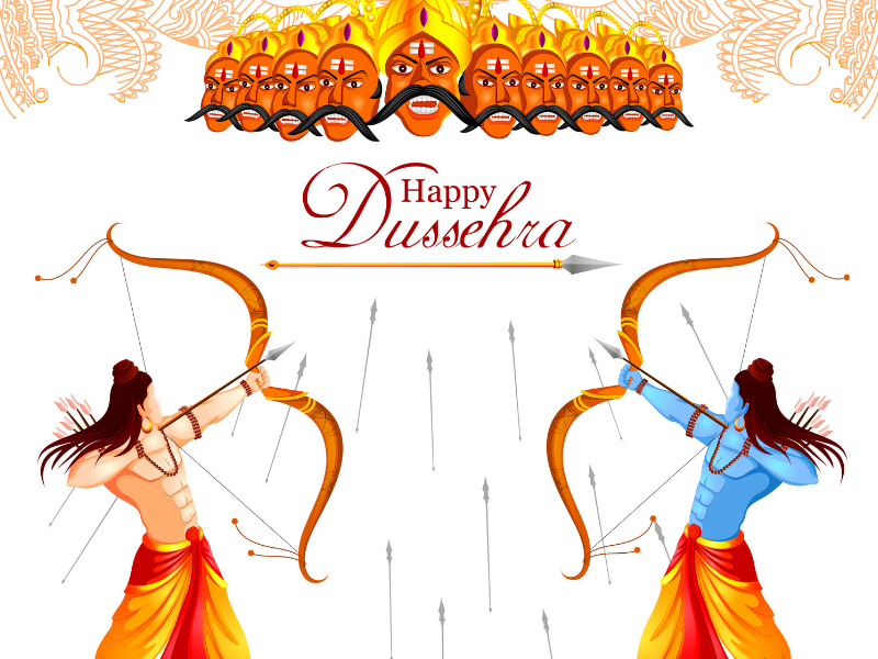 Happy Dussehra - 800x600 Wallpaper 