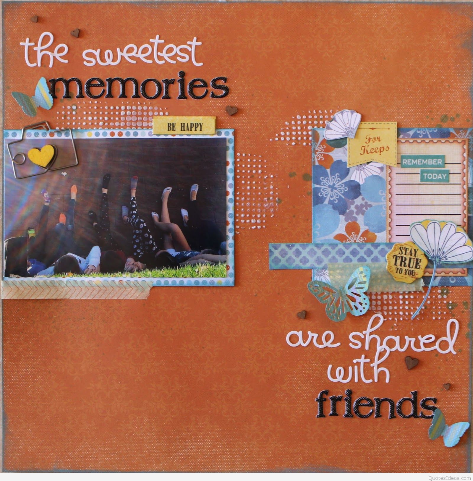 Sweet Memories Card Wallpaper Quote With Friends - Book - HD Wallpaper 