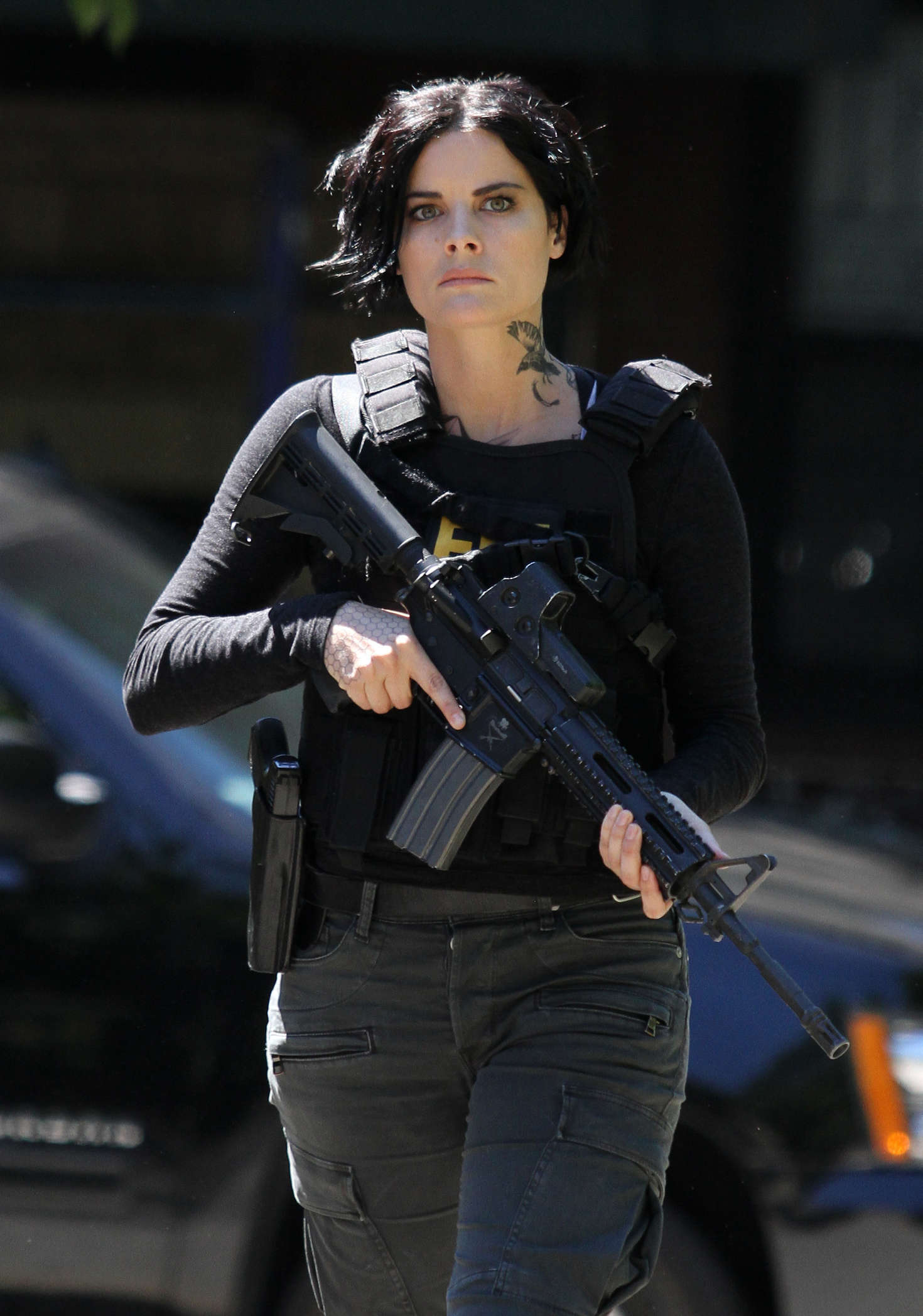 Download Jaimie Alexander Filming On The Set Of Blindspot - Jaimie ...