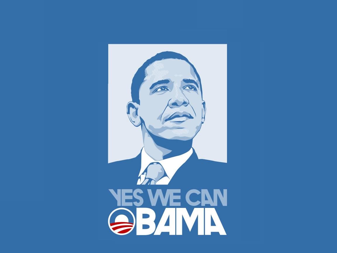 Awesome Barack Obama Free Background Id - Barack Obama 2008 Yes We Can - HD Wallpaper 