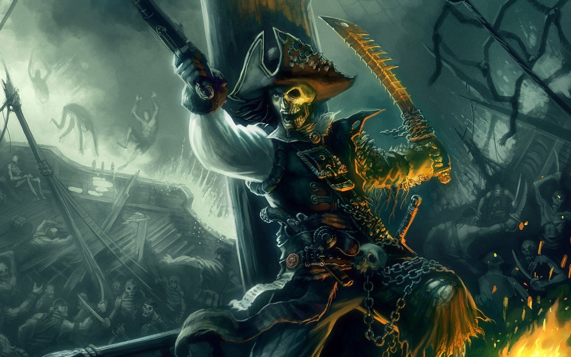 Pirate Artwork - HD Wallpaper 