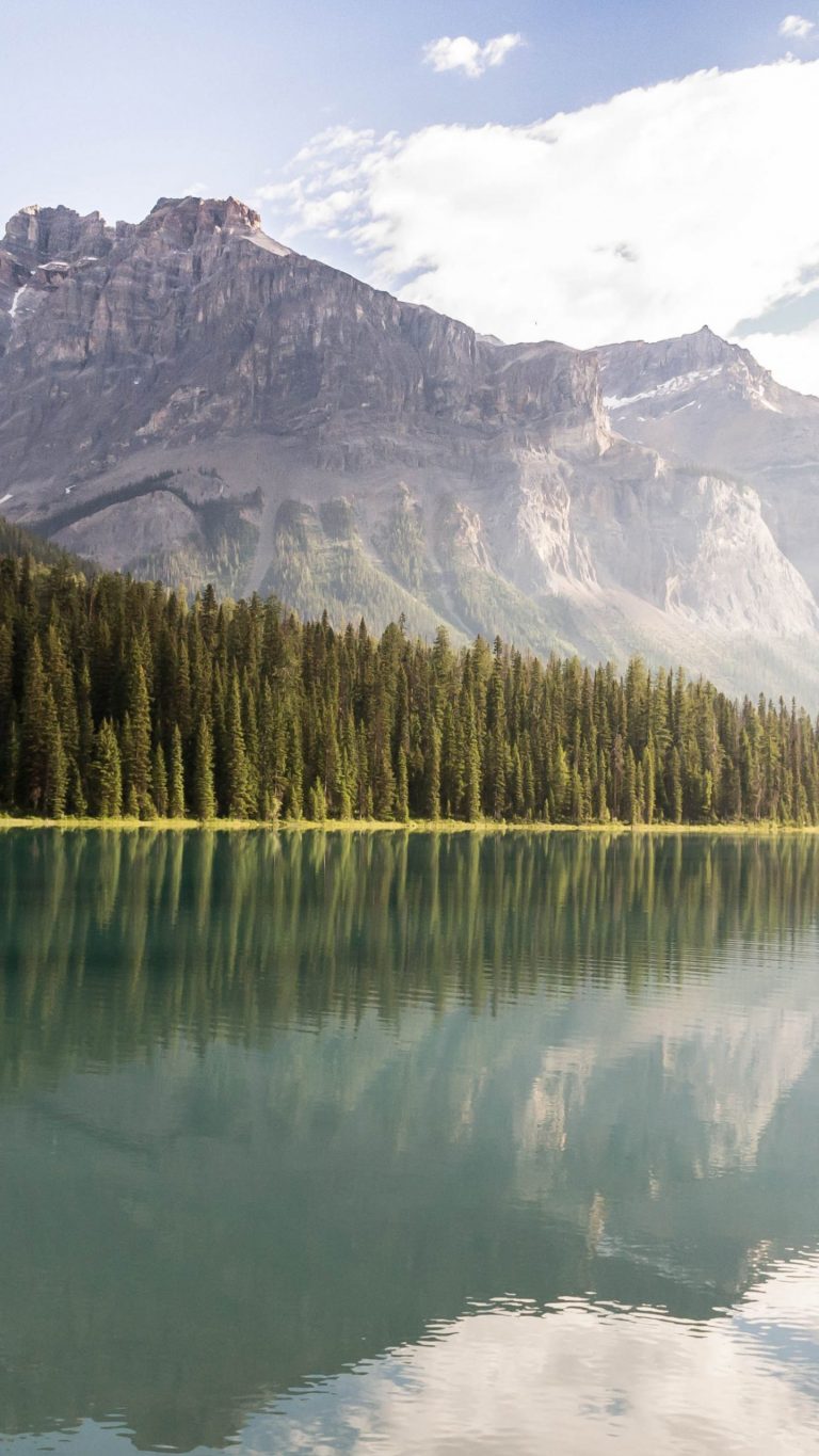 Mountain Wallpaper - Emerald Lake - 768x1365 Wallpaper - teahub.io