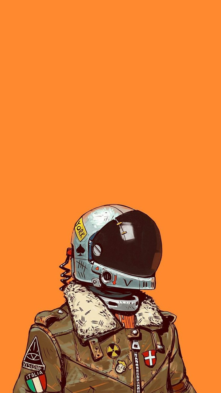 Wallpaper Astronaut And Orange Image Aesthetic Astronaut Wallpaper Hd 720x1280 Wallpaper Teahub Io