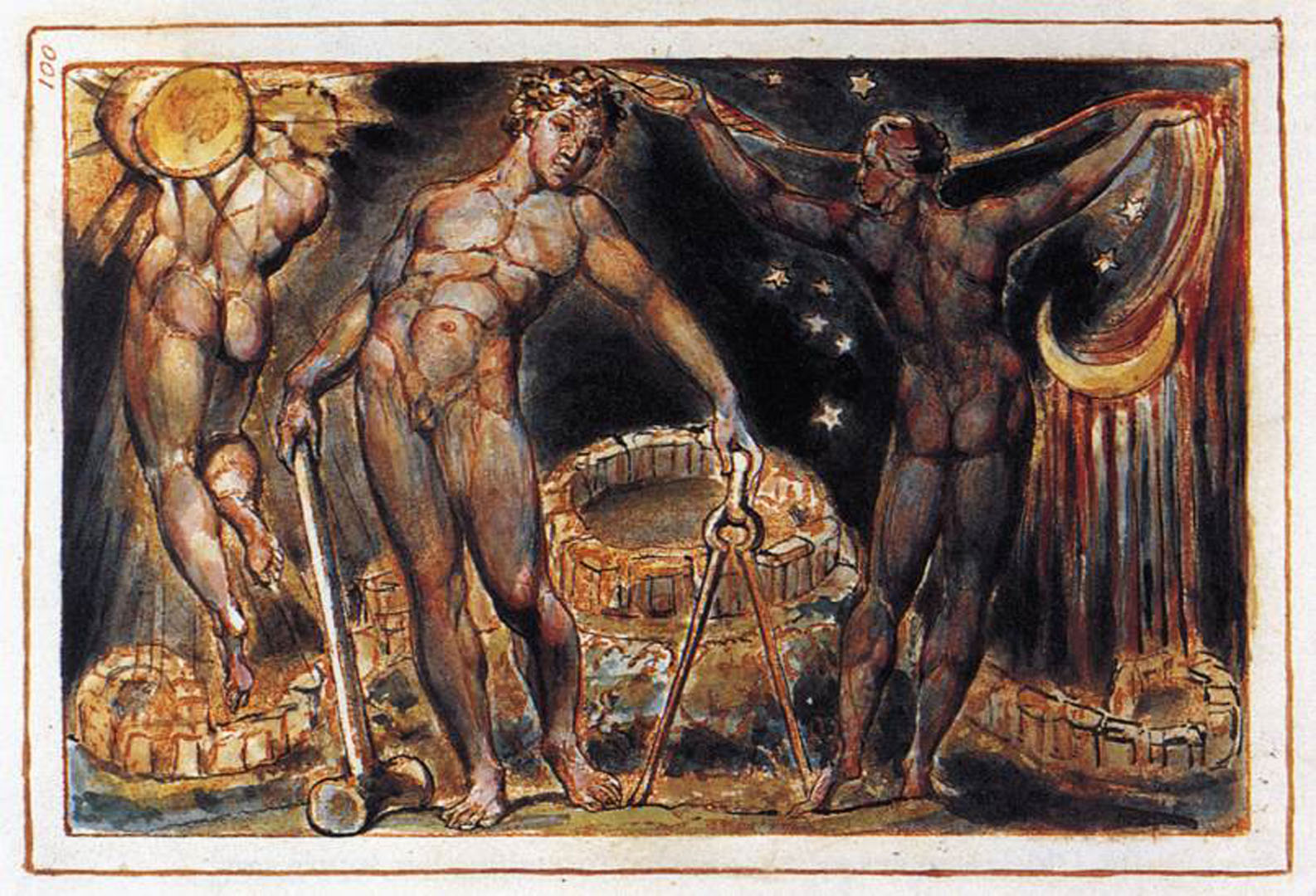 Los - William Blake Paintings - HD Wallpaper 