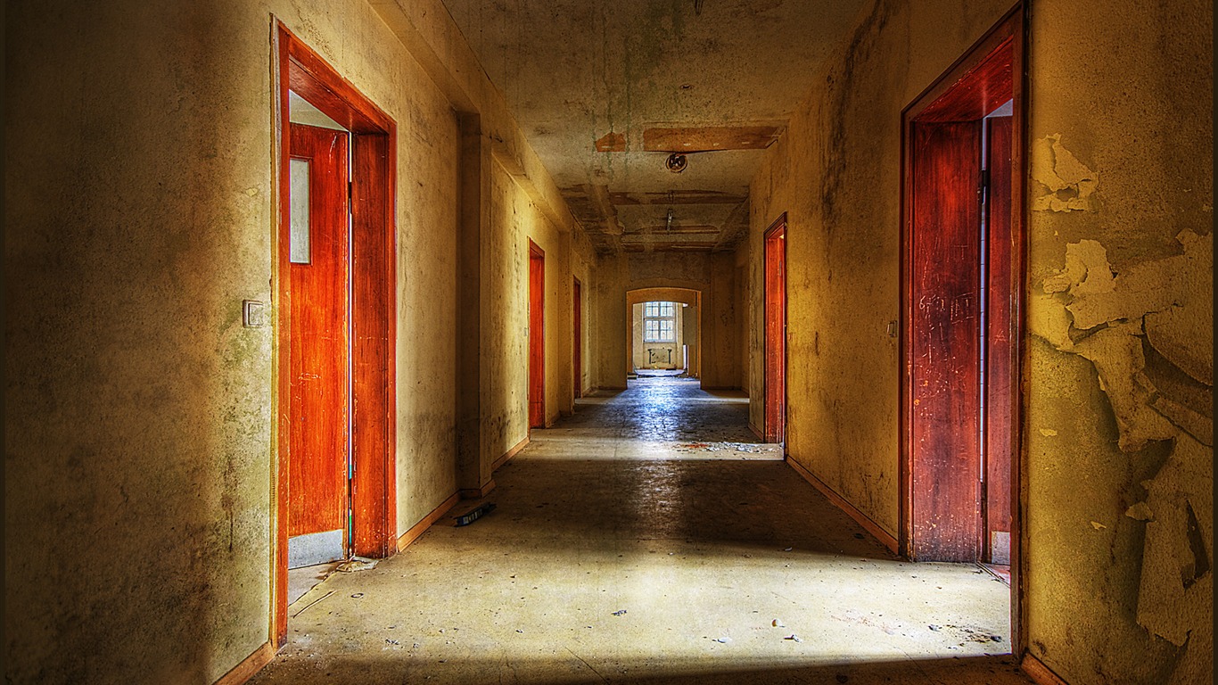 Empty Hallway Abandoned Post Office - Fondos Urbanos Para - HD Wallpaper 