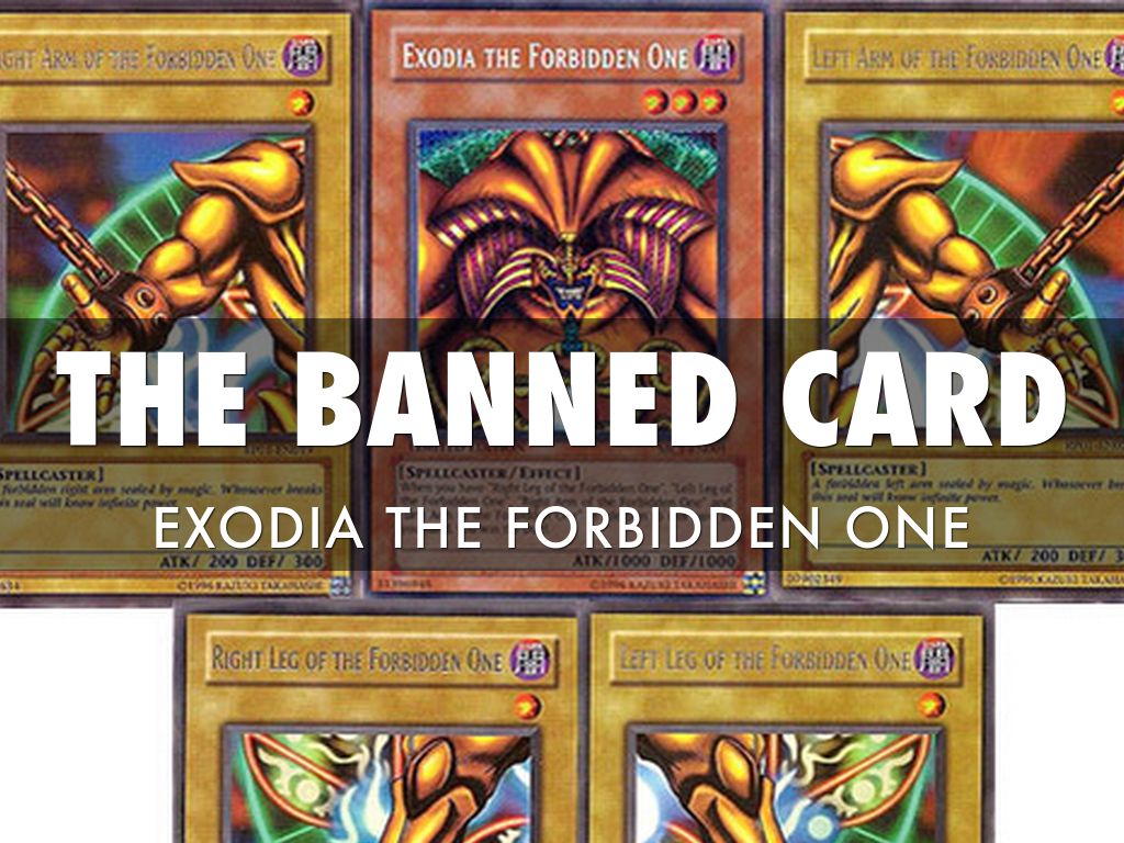 The Banned Card Exodia The Forbidden One Yu Gi Oh Exodia 1024x768