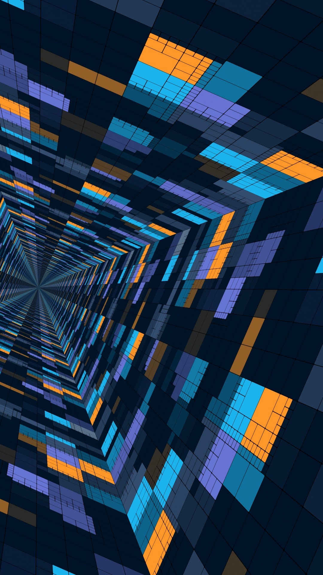 Infinite Hole, Geometric, Squares, Perspective - HD Wallpaper 
