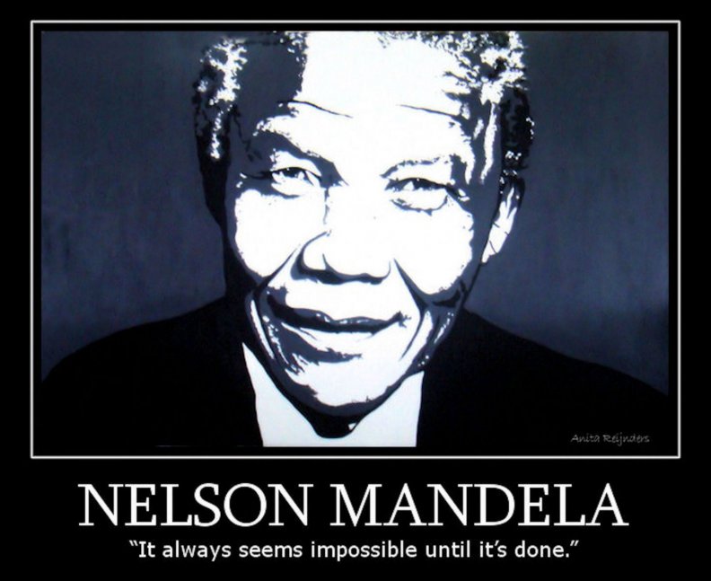 Nelson Mandela - Poster - HD Wallpaper 