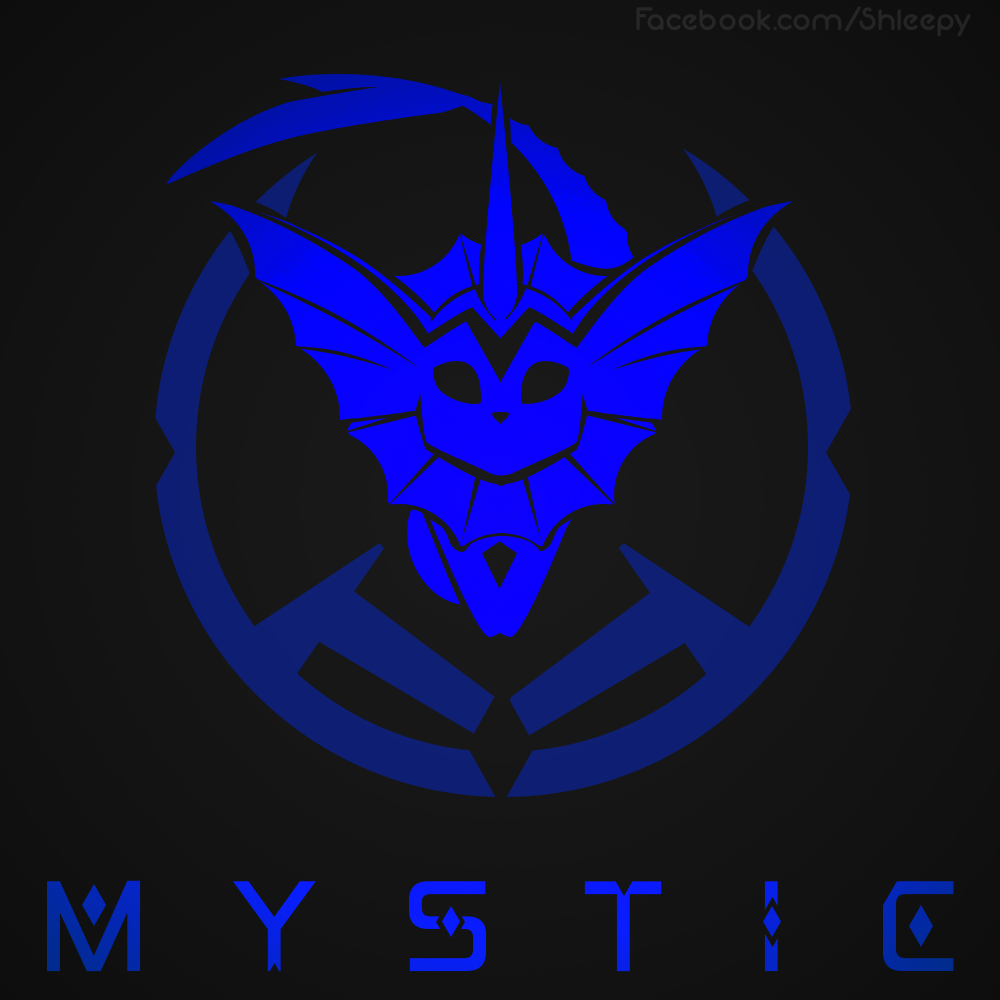 Vaporeon Pokemon Mystic Logo - HD Wallpaper 
