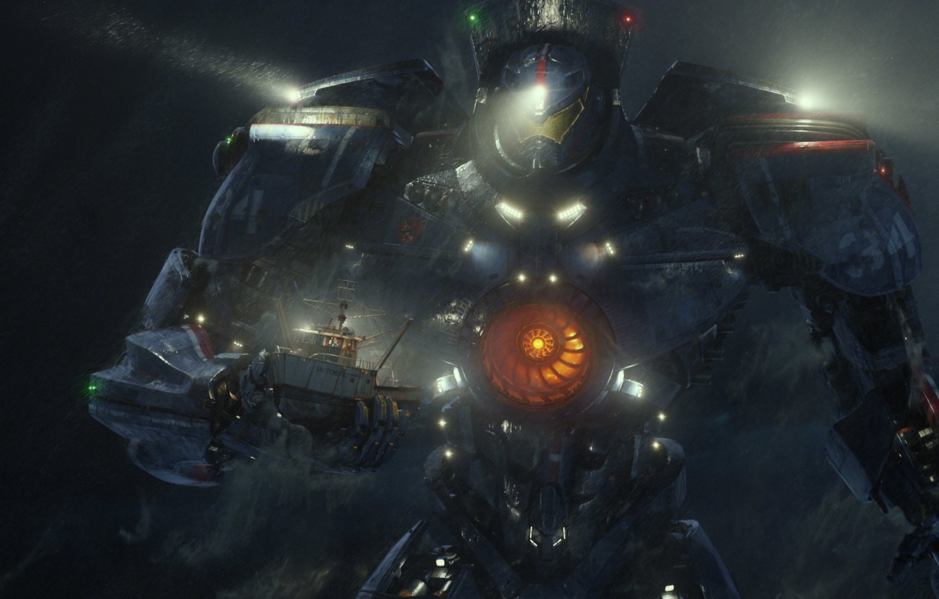 Photo Wallpaper Ship Robot Hobo Pacific Rim Pacific Pacific Rim Film Scenes 1332x850 Wallpaper Teahub Io