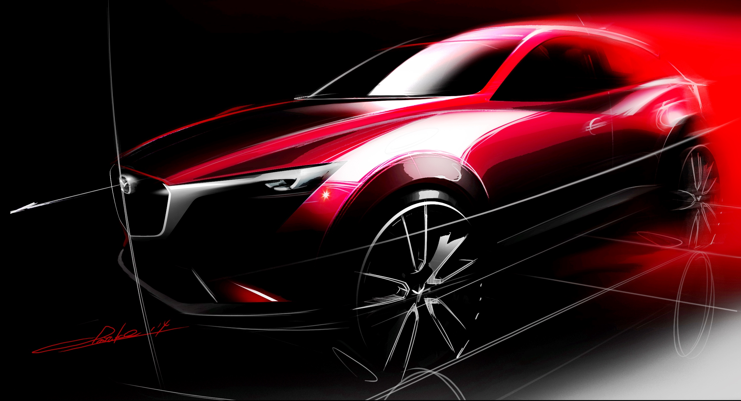 Mazda Cx 3 Art 2516x1362 Wallpaper Teahub Io