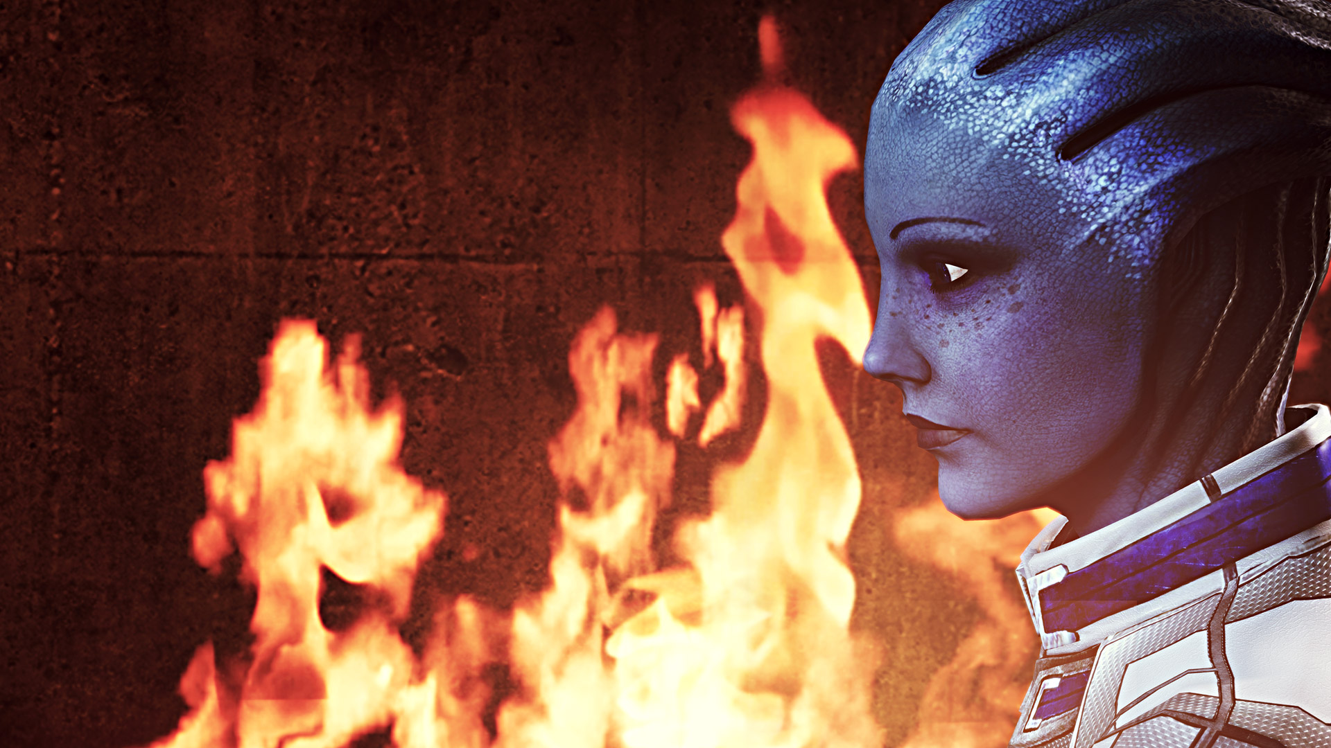 Mass Effect Wallpaper In - Flame - HD Wallpaper 