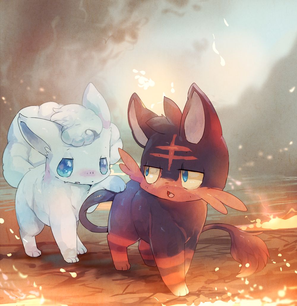 Alolan Vulpix X Vulpix - HD Wallpaper 