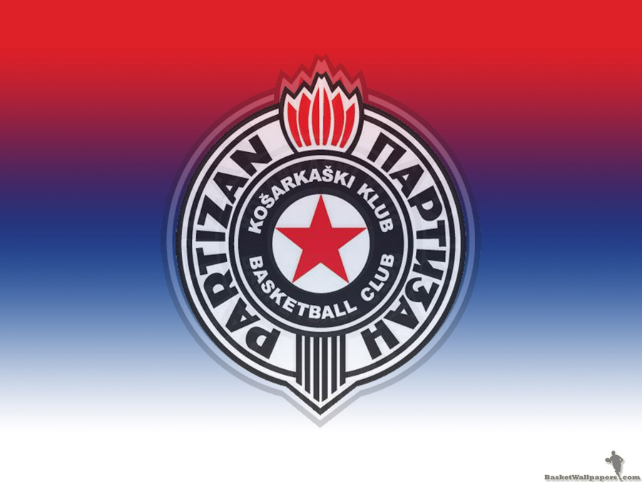 Partizan Belgrade Wallpaper - Logo Partizan Belgrado Basketball - HD Wallpaper 