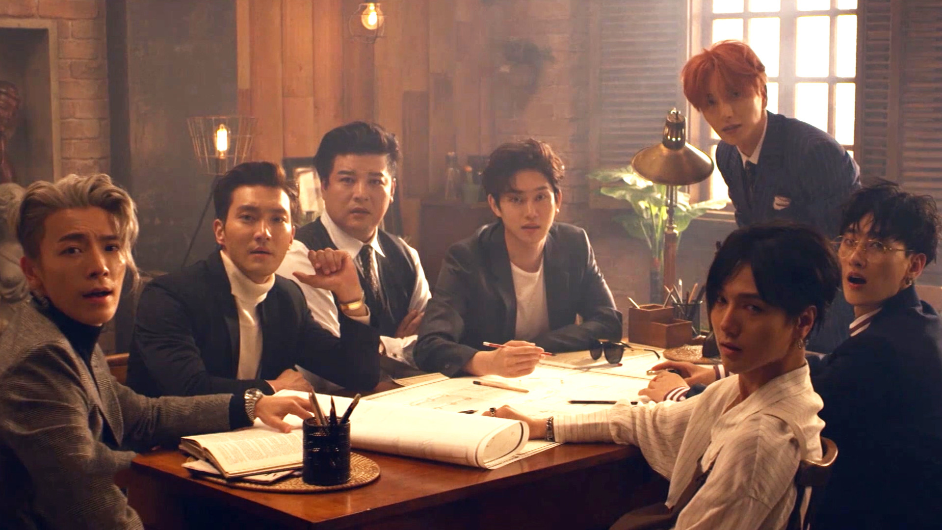 [pops In Seoul] Super Junior Black Suit (ë¸ë Ìí¸ - Super Junior Black Suit Inspired Outfits - HD Wallpaper 